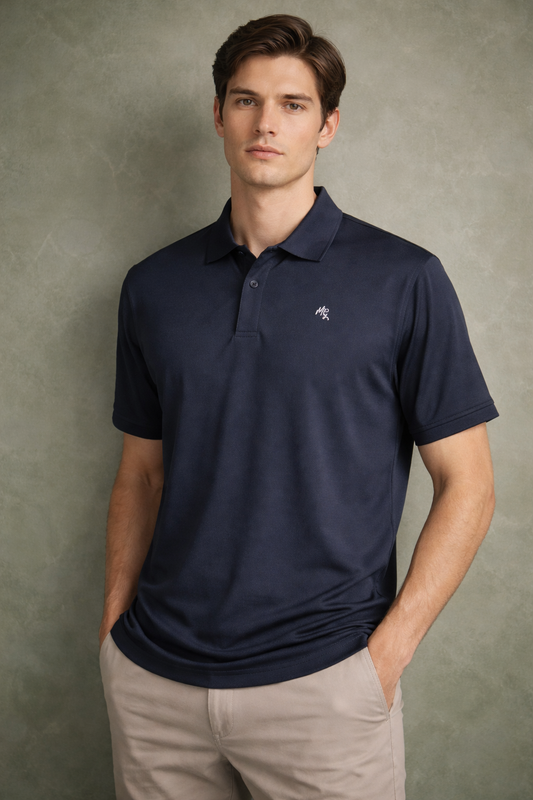 Athlete Polo - Navy Blue